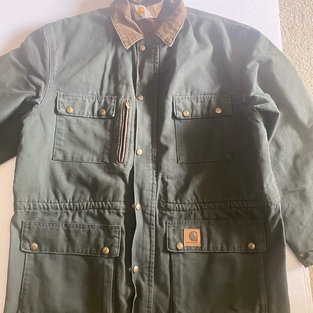 Carhartt Mens Green Barn Jacket Size L